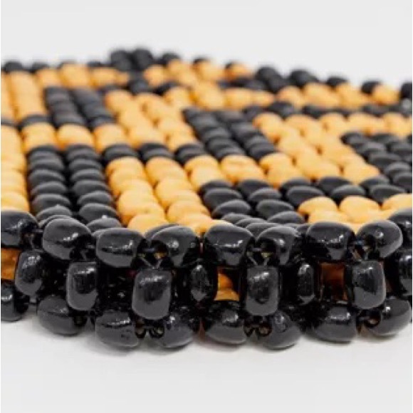 Large Wooden Beaded Shoulder Bag - Picture 4 of 6